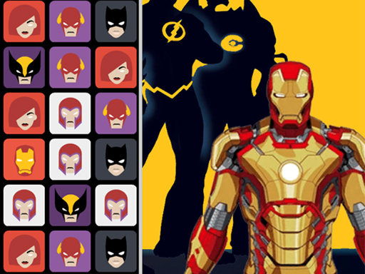 Resim Eşleşen kahraman mücevher kutularıyla eğlenceli